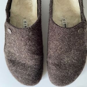 BIRKENSTOCK - Size 42 (U.S. Size 11). Zermatt Shearling Lined Wool Slippers